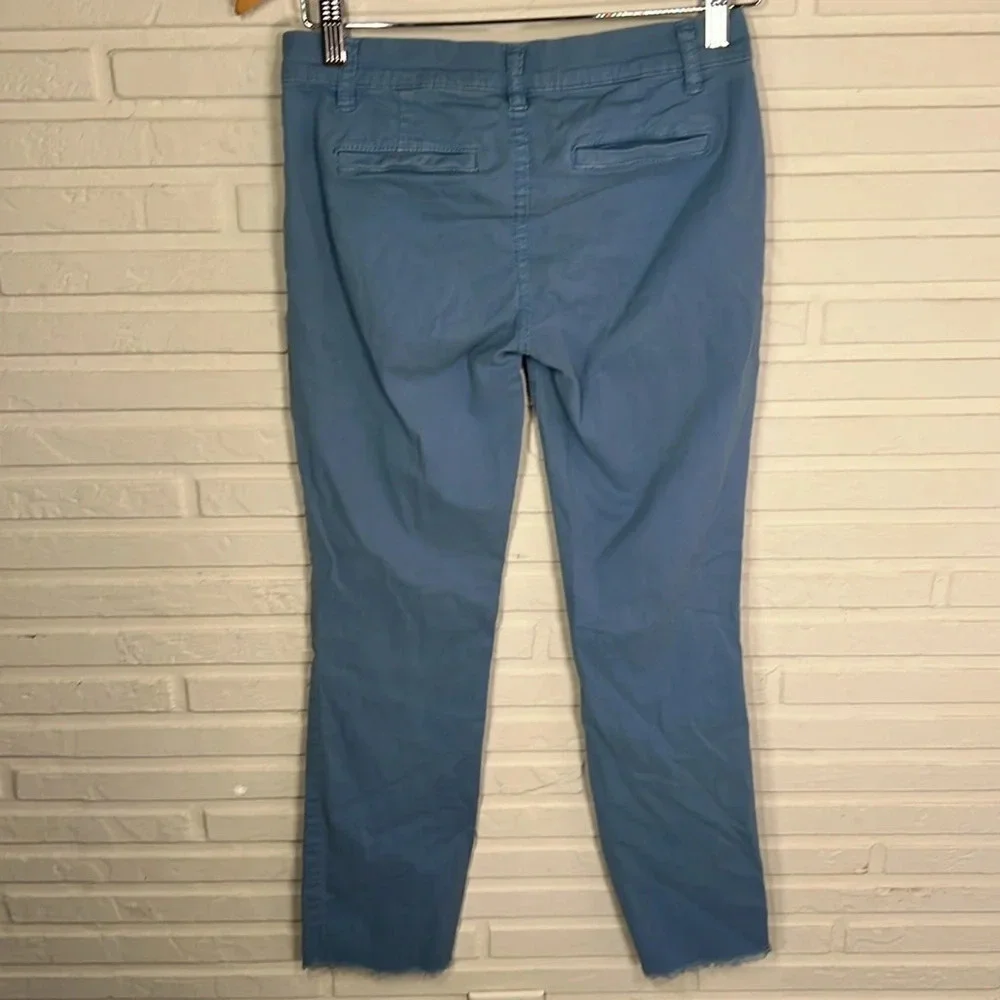 Tory Burch Blue Corduroy Cotton Stretch Skinny Pants, Women’s Size 25